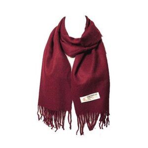 Tigerstars Luxurious Burgundy 100% Cashmere Scarf